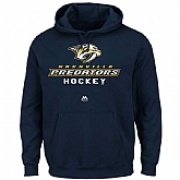 Men's Nashville Predators Majestic Big x26 Tall Critical Victory Pullover Hoodie - Navy Blue,baseball caps,new era cap wholesale,wholesale hats